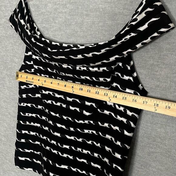 Cache LUXE Stretch Fitted Formal Top Womens 12 Off the Shoulder Cocktail Party - Picture 7 of 12